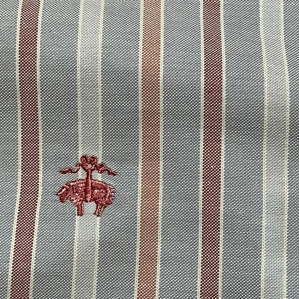 Brooks Brothers Shirt Men Small Blue Pink Striped Regent Fit Button Down READ * - Picture 3 of 13